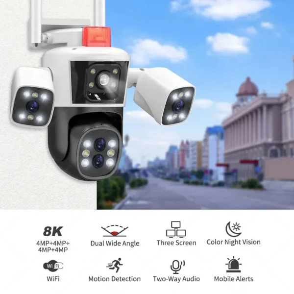 Cámara de Seguridad Panorámica TriView 360° - Imagen 3