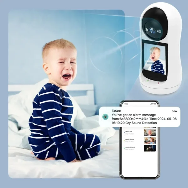 Cámara Inteligente de Interior con Pantalla y Wi-Fi 3M] - Imagen 4
